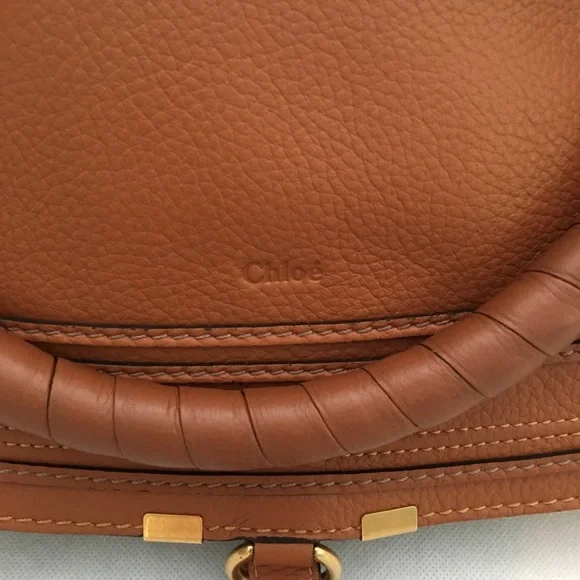 Chloe Tan Leather Satchel with Tassel Detail - Picture 3 of 8